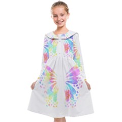 Butterfly Lover T- Shirtbutterfly T- Shirt Kids  Midi Sailor Dress