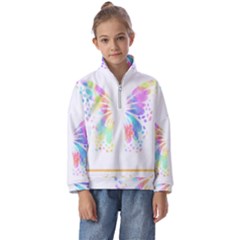 Butterfly Lover T- Shirtbutterfly T- Shirt Kids  Half Zip Hoodie by maxcute