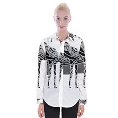 Camel Art T- Shirtcamel T- Shirt (7) Womens Long Sleeve Shirt