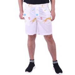 Cat Pattern T- Shirt Pattern Of Cats Playing With Toys T- Shirt Men s Pocket Shorts by maxcute