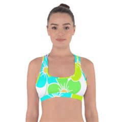 Colorful Flower T- Shirtcolorful Blooming Flower, Flowery, Floral Pattern T- Shirt Cross Back Sports Bra by maxcute