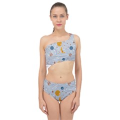 Cosmos T- Shirt Cute Baby Cosmic Pattern T- Shirt Spliced Up Two Piece Swimsuit