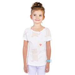 Cute Cat Pattern T- Shirt Cute Cat Pattern For Cat Lovers T- Shirt Kids  One Piece Tee