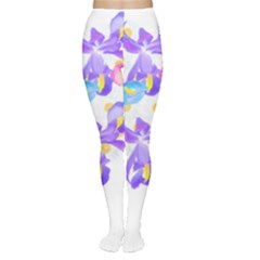 Daisies In Bloom T- Shirt Daisy Iris Heart Flower Floral Pattern Daisies T- Shirt Tights by maxcute