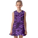 Purple Scales! Kids  Pilgrim Collar Ruffle Hem Dress View1