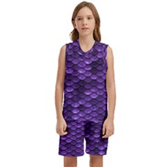 Purple Scales! Kids  Basketball Mesh Set