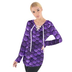 Purple Scales! Tie Up Tee