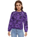 Purple Scales! Women s Long Sleeve Raglan Tee View1