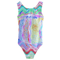 Fishing Gift T- Shirtfish T- Shirt Kids  Cut-out Back One Piece Swimsuit