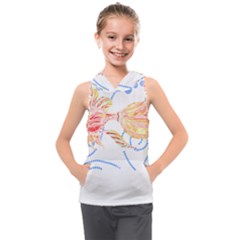 Fishing Lover T- Shirtfish T- Shirt (7) Kids  Sleeveless Hoodie by maxcute