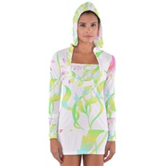 Flower Pattern T- Shirtflower T- Shirt Long Sleeve Hooded T-shirt