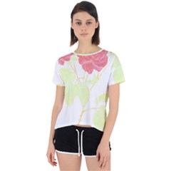 Flowers Art T- Shirtflowers T- Shirt (22) Open Back Sport Tee by maxcute