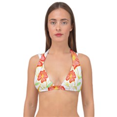 Flowers Art T- Shirtflowers T- Shirt (23) Double Strap Halter Bikini Top