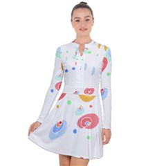 Flowers Art T- Shirtflowers T- Shirt (3) Long Sleeve Panel Dress by maxcute