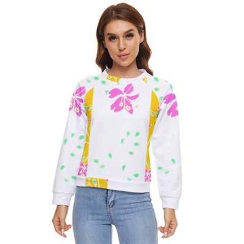 Flowers Illustration T- Shirtflowers T- Shirt (2) Women s Long Sleeve Raglan Tee by maxcute