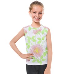 Flowers Illustration T- Shirtflowers T- Shirt (8) Kids  Mesh Tank Top