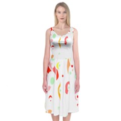 Flowers Lover T- Shirtflowers T- Shirt (9) Midi Sleeveless Dress