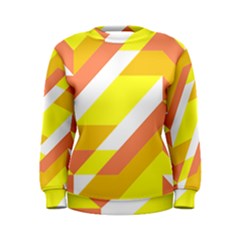 Geometric Abstract Art T- Shirt Sunrise Pattern Women s Sweatshirt by maxcute