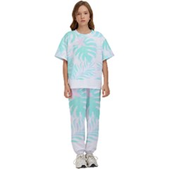 Hawaii T- Shirt Hawaii Forest Pattern T- Shirt Kids  Tee And Pants Sports Set by maxcute