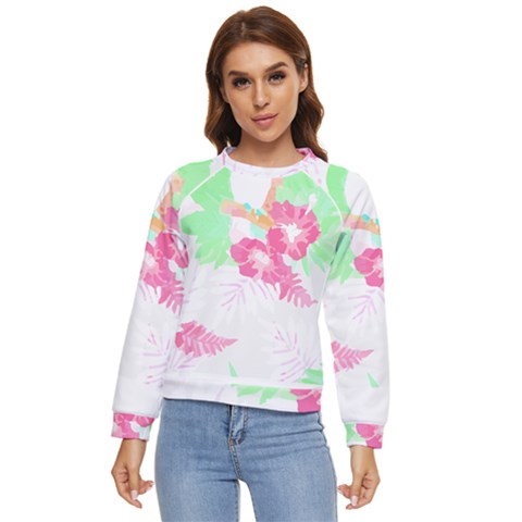 Hawaii T- Shirt Hawaii Garden Fashion T- Shirt Women s Long Sleeve Raglan Tee by maxcute