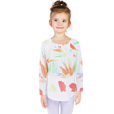 Hawaii T- Shirt Hawaii Hawaian Trend T- Shirt Kids  Long Sleeve Tee by maxcute