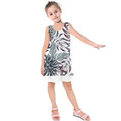 Hawaii T- Shirt Hawaii Kiss Water Modern T- Shirt Kids  Sleeveless Dress by maxcute