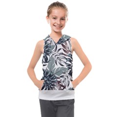 Hawaii T- Shirt Hawaii Kiss Water Modern T- Shirt Kids  Sleeveless Hoodie by maxcute