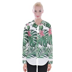 Hawaii T- Shirt Hawaii Leather Flower Garden T- Shirt Womens Long Sleeve Shirt