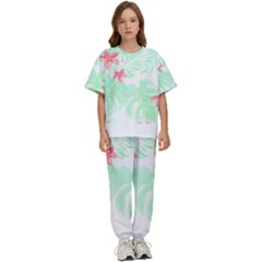 Hawaii T- Shirt Hawaii Meadow Trend T- Shirt Kids  Tee And Pants Sports Set by maxcute