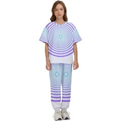 Hypnotic T- Shirt Hypnotize Royal Purple T- Shirt Kids  Tee And Pants Sports Set by maxcute