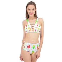 Kawaii Doodle T- Shirt Kawaii Doodle Food Illustration T- Shirt Cage Up Bikini Set by maxcute