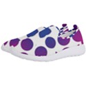 Purple Blue Repeat Pattern Men s Slip On Sneakers View2