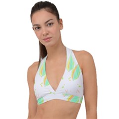 Leaves Design T- Shirtleaves T- Shirt (3) Halter Plunge Bikini Top by maxcute