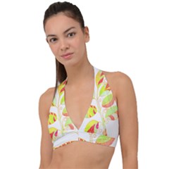 Leaves Design T- Shirtleaves T- Shirt Halter Plunge Bikini Top by maxcute