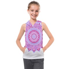 Mandala T- Shirt Beautiful Abstract Mandala T- Shirt Kids  Sleeveless Hoodie by maxcute