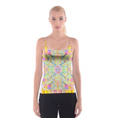 Mandala T- Shirt Block Lotus T- Shirt Spaghetti Strap Top by maxcute