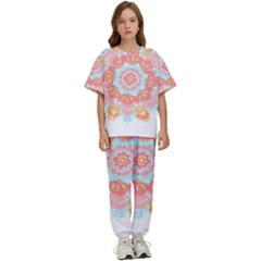 Mandala T- Shirt Euphoria T- Shirt Kids  Tee And Pants Sports Set by maxcute