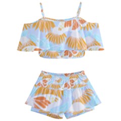 Monarch Butterflies T- Shirt Monarch Butterfly On Yellow Coneflowers T- Shirt Kids  Off Shoulder Skirt Bikini