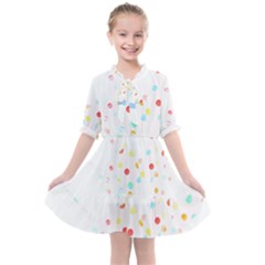 Origami Crane T- Shirt Flying Origami Carne T- Shirt Kids  All Frills Chiffon Dress by maxcute