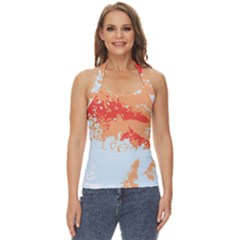 Painting T- Shirt Painting T- Shirt Basic Halter Top by maxcute