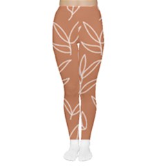 Pattern T- Shirtfloral Leaves Grid Pattern 1 T- Shirt Tights by maxcute