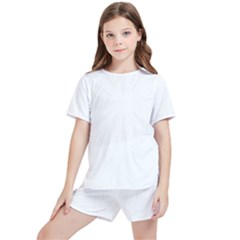 Sacred Geometry T- Shirt Spatial Sacred Mesh Vector Illustration Kids  Tee And Sports Shorts Set by maxcute