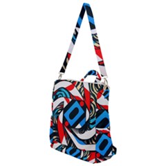 Abstract Background Pattern Crossbody Backpack