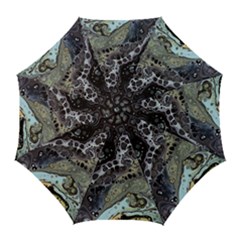 Black Marble Abstract Pattern Texture Golf Umbrellas