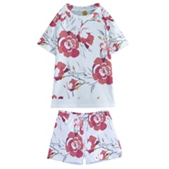 Spring Blooms T- Shirt Spring Blooming Petals T- Shirt Kids  Swim Tee And Shorts Set by maxcute