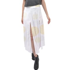 Stones T- Shirt Sticks And Stones T- Shirt Velour Split Maxi Skirt by maxcute