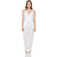 Swirl T- Shirt Sol Swirl T- Shirt Sleeveless Tie Ankle Chiffon Jumpsuit