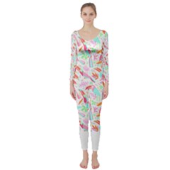 Toucan T- Shirt Toucan Pattern T- Shirt Long Sleeve Catsuit by maxcute