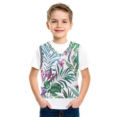 Tropical T- Shirt Tropical Bloom Wool Flowers T- Shirt Kids  Basketball Tank Top by maxcute