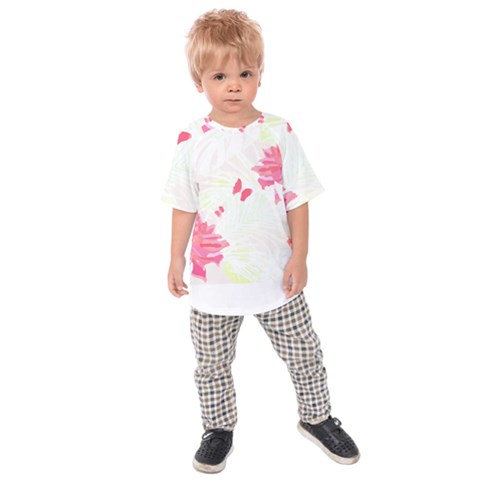 Tropical T- Shirt Tropical Elegant Flourish T- Shirt Kids  Raglan Tee by maxcute